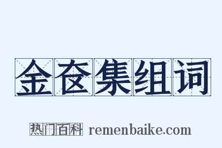 金奁集组词是什么意思的图片